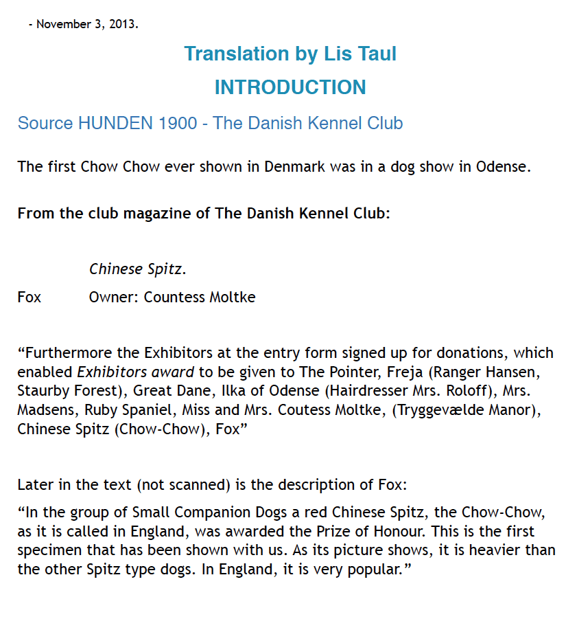 FIRST DANISH CHOW SHOWN 3