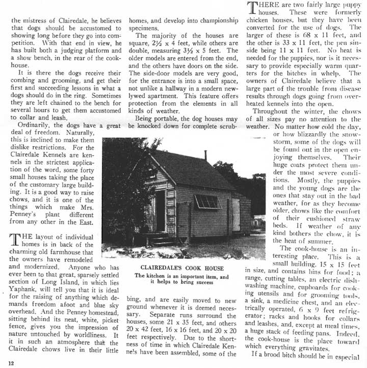 Clairedale by the Sea AKC Gazette August 31 1926