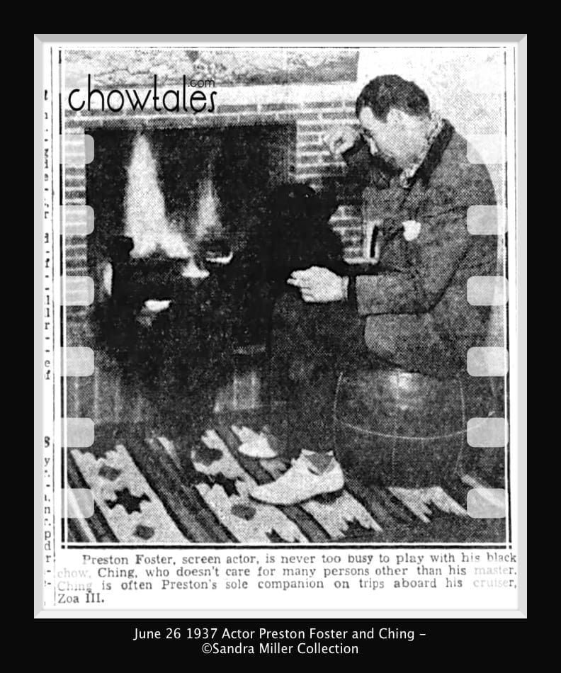 JUNE 26 1937 PRESTON FOSTER AND CHING