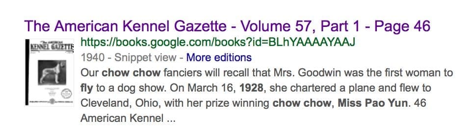 1928 Pao Yun AKC Gazette 1940